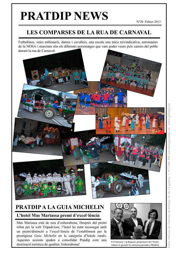 Noticies Pratdip Nº20 Febrer 2013