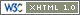 Logo de validació de XHTML 1.0 Transitional